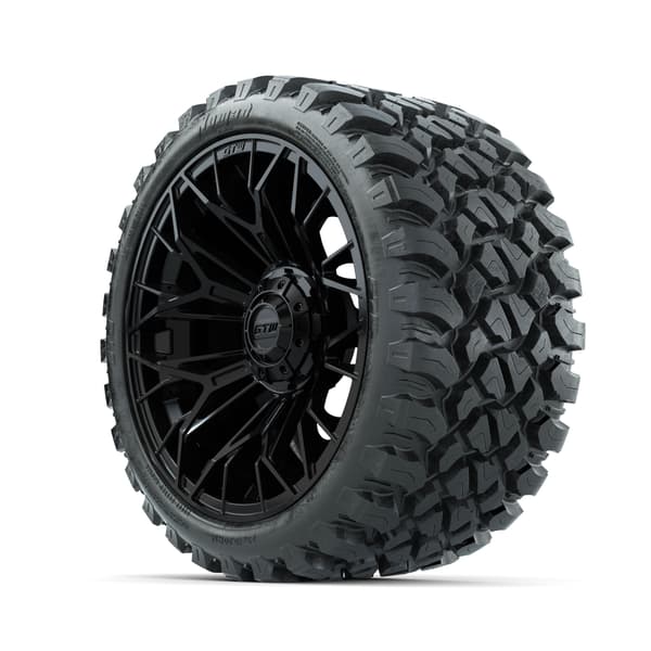 15 in GTW® Stellar Black Wheels with 23x10-R15 Nomad All-Terrain Tires