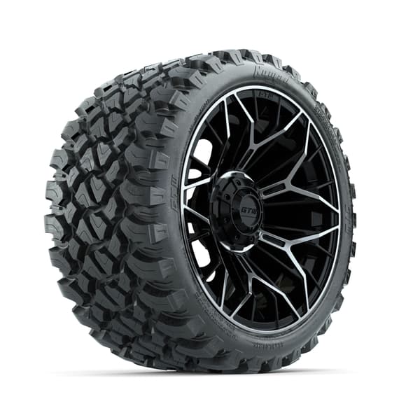 15 in GTW® Stellar Machined & Black Wheels with 23x10-R15 Nomad All-Terrain Tire