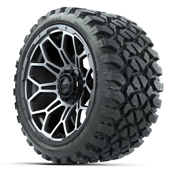 15″ GTW Bravo Matte Gray Wheels with 23x10-R15 Nomad All-Terrain Tires