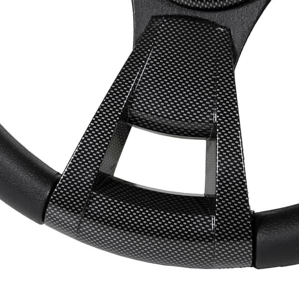 Gussi Italia® Model 13 Black/Carbon Fiber Steering Wheel For EZGO