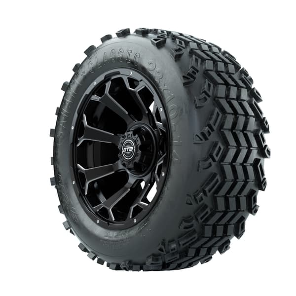 14" GTW Raven Matte Black Wheels with Sahara Classic All Terrain Tires