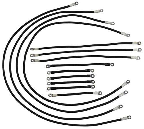 4-Gauge 600-Volt Heavy-Duty Weld Cable Set for EZGO Electric Golf Carts (1994 & Up)