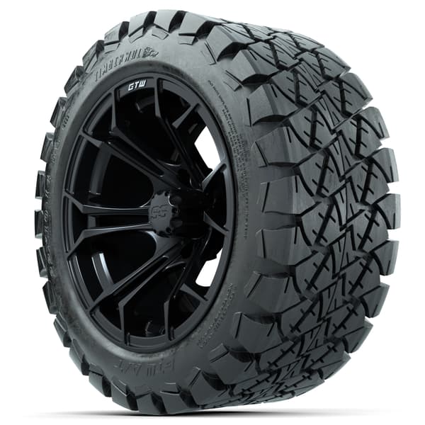 14" GTW Spyder Wheels with 22x10-14 GTW Timberwolf All-Terrain Tires