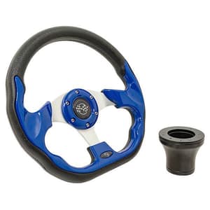 Club Car Precedent Blue Racer Steering Wheel Kit