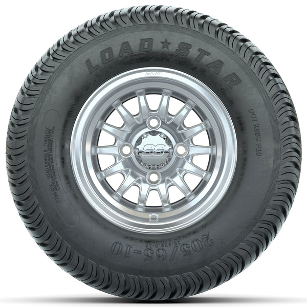 10x7 GTW Medusa Wheels with 205/65-10 Kenda Load Star Tires