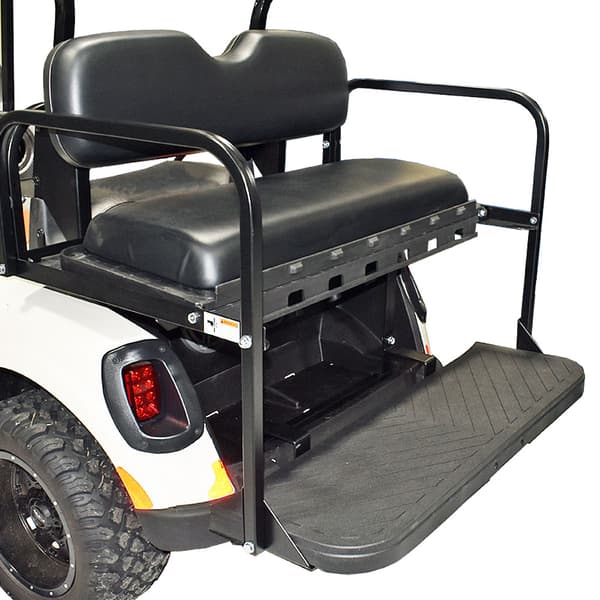 GTW® MACH3 Rear Flip Seat for EZGO TXT - Black (Years 1994.5-Up)