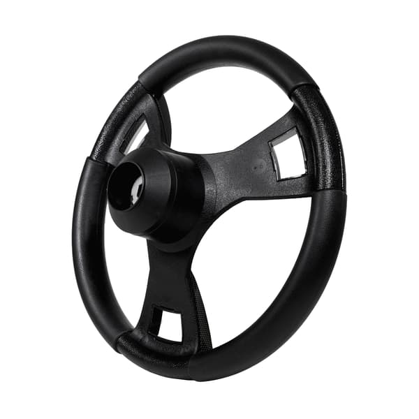 Gussi Italia® Model 13 Black/Carbon Fiber Steering Wheel For EZGO