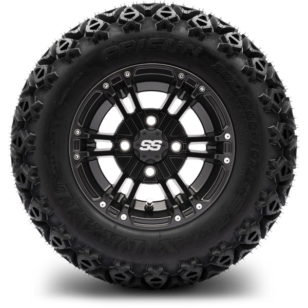 MODZ® 10" Enforcer Matte Black Wheels & Off-Road Tires Combo