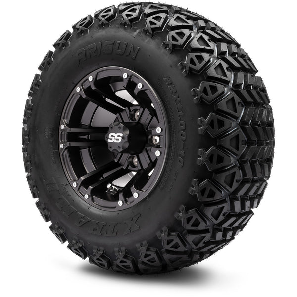 MODZ® 10" Enforcer Matte Black Wheels & Off-Road Tires Combo