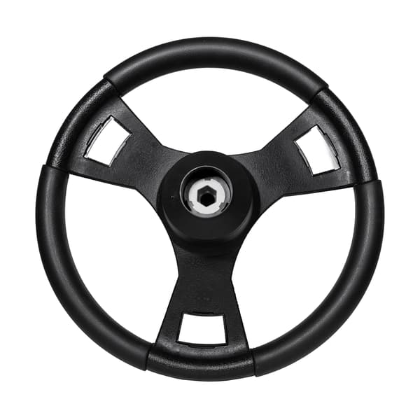 Gussi Italia® Model 13 Black/Carbon Fiber Steering Wheel For EZGO