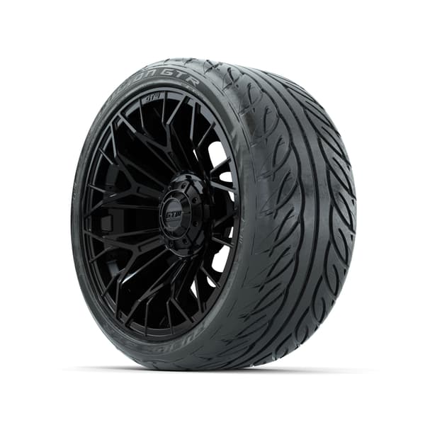 15 in GTW® Stellar Black Wheels with 215/40-R15 Fusion GTR Street Tires