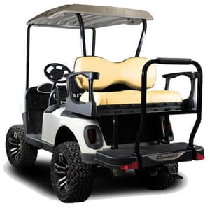 EZGO RXV MadJax® Genesis 300 Rear Seat with Deluxe Sandstone Seat Cushions (Years 2008-Up)