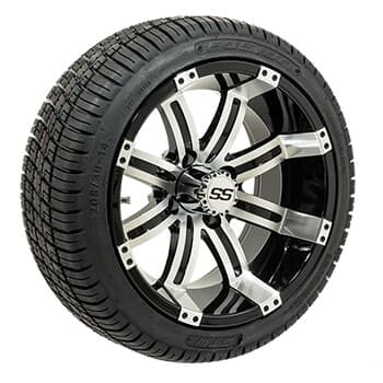 14" GTW® Tempest Wheels Mounted on Fusion Street Tires