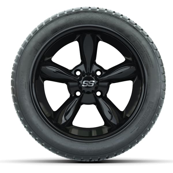 14"  GTW Godfather Wheels with 205/30-14 Fusion Street Tires