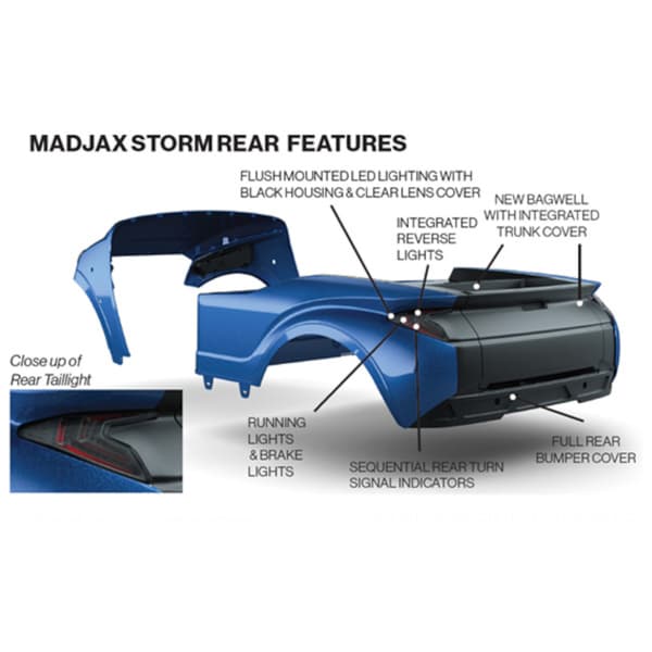 MadJax® Storm Body Kit for EZGO TXT – Admiral Blue Metallic