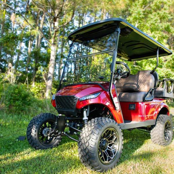 RedDot EZGO TXT Tinted 1/4" Folding Windshield for Storm Body Kits with 3/4” Struts (Years 1994.5-Up)