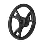 Gussi Italia® Model 13 Black/Carbon Fiber Steering Wheel For EZGO