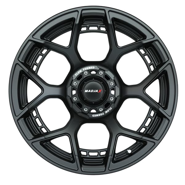 Set of (4) 15" MadJax® Flow Form Evolution Matte Black Wheels with GTW® Fusion GTR Street Tires