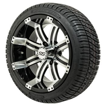 14" GTW® Tempest Wheels Mounted on Fusion Street Tires